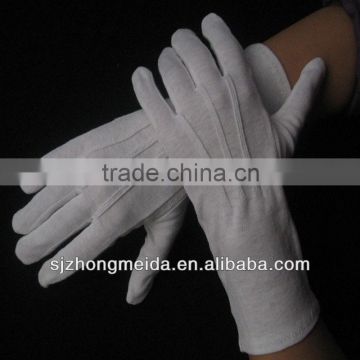 thin white cotton masonic inspection parade glove