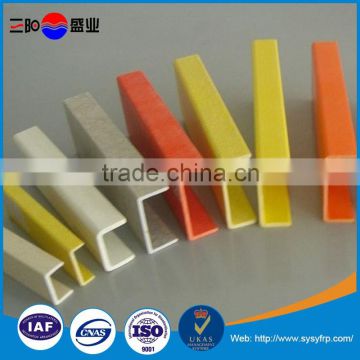 Durable and good price pultrusion profile FRP GRP fiberglass channel