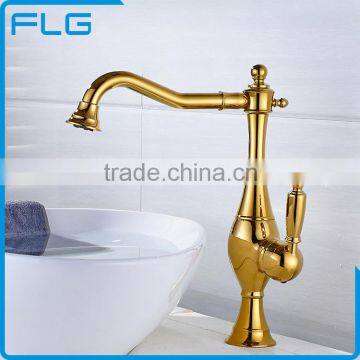 Contemporary Golden Rose Gold Kitchen Faucet Kitchen Taps Kitchen Mixer photo-2