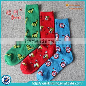 2015 Newest man fashion cartoon sock plantar fasciitis sock