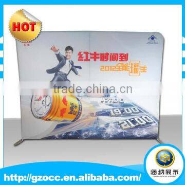 china portable and foldable aluminum frame with tension fabric graphic quick-up pop up display boards for trade exhibition show
