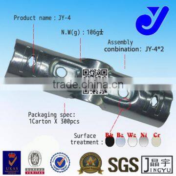 JY-4|2.5mm anti-rust black stamping SPCC 180 degree expansion coated pipe metal joint