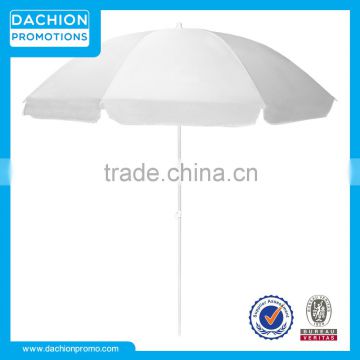 Promotional White Beach Umbrella