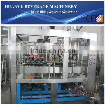 Glass Bottle Carbonated Soft Drink Filling Machine(with metal cap)