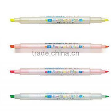 HIGHLIGHTER (FLUORESCENT MARKER) - DOUBLE HEAD 3mm CHISEL & 1mm FINE LINE