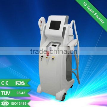 800mj China Factory Supplier! 3 Handles E-lihgt+ Rf +nd Yag Laser Beauty Equipment/Nd Yag Laser Tattoo Removal Machine Hori Naevus Removal