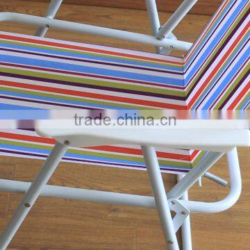 HOT SELL METAL COLOR STRIPE OUTDOOR FOLDING CHAIR photo-3