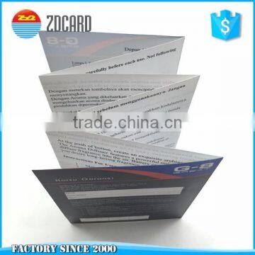colour paper printing leaflets/Folded handout/posters/flyer