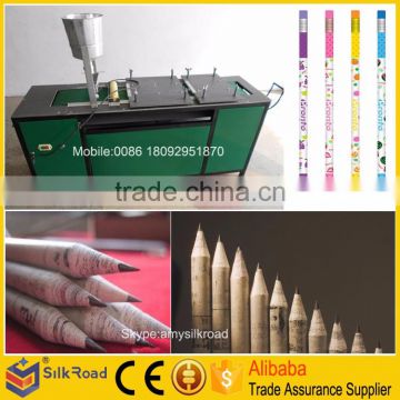 Waste paper pencil production line