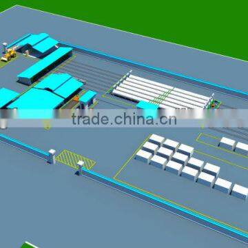 Autoclaved Aerated Concrete Block making machine in centerl Asia