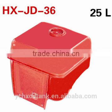 25L diesel engine fuel tank /red steel fuel tank