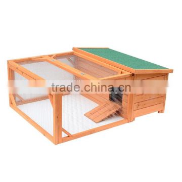 Small Wooden Bunny Rabbit & Guinea Pig / Chicken Coop w/ Outdoor Run