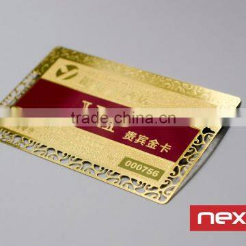 Matt colorful silk screen printing metal card