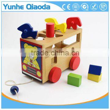 Shape Sorter Bus - Pull Along Toy - Many Shape Blocks photo-5