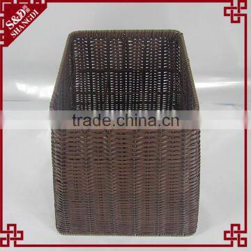 S&D Handmade Mimic Rattan Supermarket Goods Displaying Basket Vegetable Rack photo-2