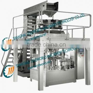 automatic plastic bag gaven filling and sealing machine