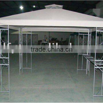 Metal deluxe gazebo with double roofs