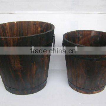 Round Wooden bucket