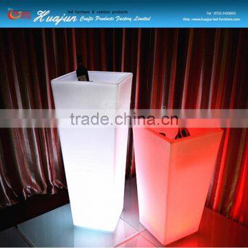 led plastic ice bucket/HJ higher ice bucket for bar