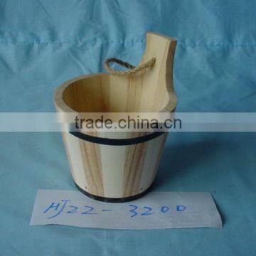 2016 Popular Unfinished Natural Pine Rice Wooden Pails Buckets photo-4