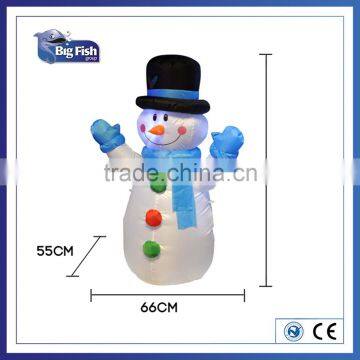 inflatable santa made from weather resistant polyester and feature white LED panel