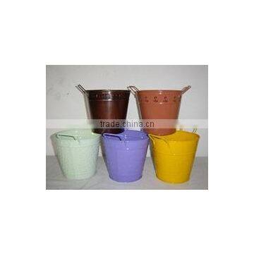 HOT SELLING CHEAP IRON BUCKETS IN ASSORTED COLORS