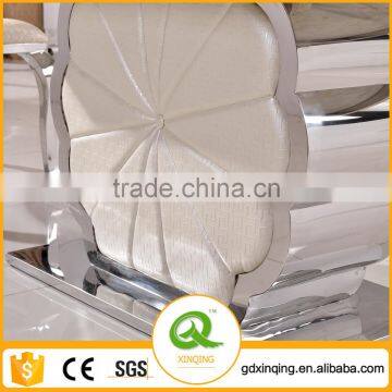 6 Seater Stainless Steel Marble Dining Table TH385 photo-2