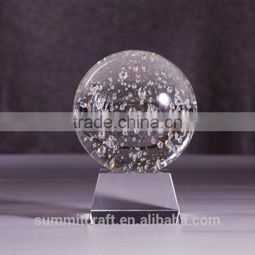 Decorative Personalized Crystal Ball With Bubbles photo-2