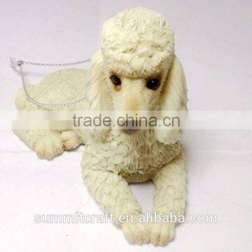 Personalized resin poodle wholesale christmas ornament suppliers