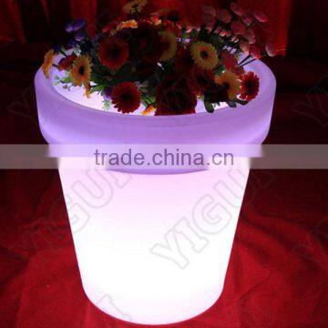 garden ornaments pot light with music change colour