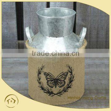 2015 Shabby chic metal watering pot, metal jug fabric for wholesale