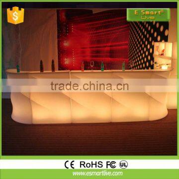 Good Quality Led Bar Counter With Remote Control Plastic Led Sofa/ Led Bar Table/ Nightclub/ Led Furniture