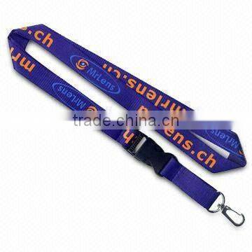 1C silk printing lanyard
