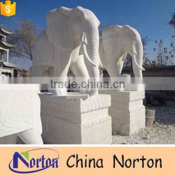 outdoor marble life size elephant garden statues NTBM-H0117S