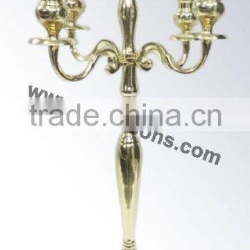 Decorative Floor Gold Plated Candelabras for Weddings photo-2