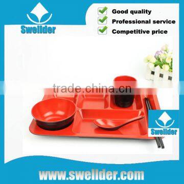 Swellder High-quality Plastic Food Tray with divivers