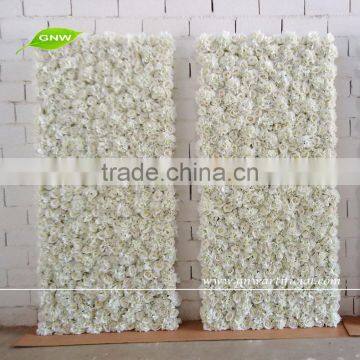 GNW FLW1507-2 HOT White Artificial Rose and Hydrangea Blossom wedding decoration Flower Wall