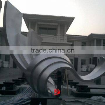 Outdoor Large Stainless Steel Flying Ribbon Sculpture