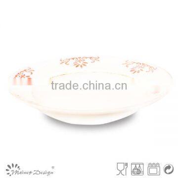 Christmas Ceramic Chinese Soup Bowls With Snow