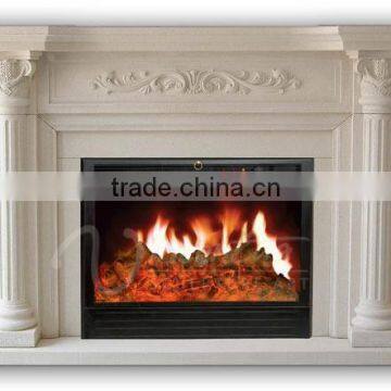 Modern Home Decoration Use Hand Carved Natural Marble Fireplace Mantels photo-5