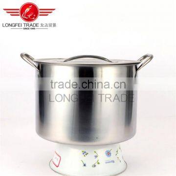 Hot Selling Eco-friendly 3pcs Stainless Steel Pot /Deep Soup Pot photo-2