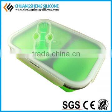 Portable Office Lunch Case, FDA Silicone Food Box, Fruit Container