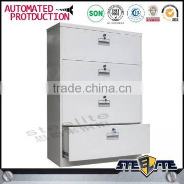 Luoyang Factory Prices Office Furniture Lockable Wide Lateral Hanging Godrej 4 Drawer Steel Filing Cabinet photo-2