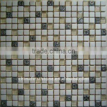 Glass Mix Stone Mosaic FSMT-177