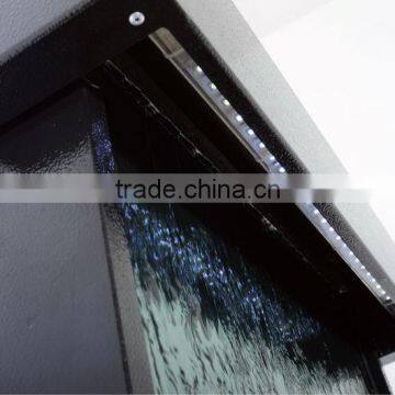 Blue Glass Waterfall Fountain Wedding Hall Decorations photo-3