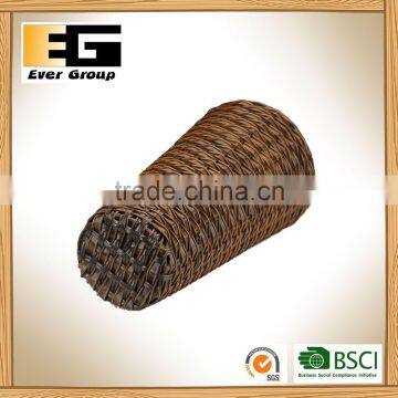 Cylindrical Brown Hand Woven Flowerpot With PVC Inner/Garden Basket photo-3