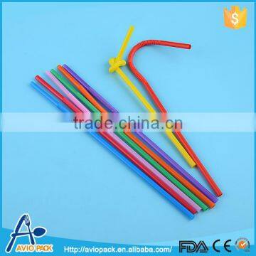 Unique design disposable plastic crazy straws for bar juice drinking