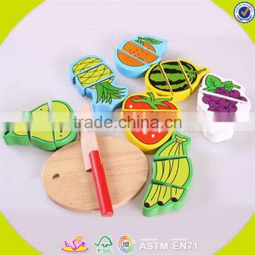 Wholesale Wooden Toddler Cutting Toy Creative Wooden Toddler Cutting Vegetables and Breads Toy Hot Toddler Cutting Toy W10B038 photo-4