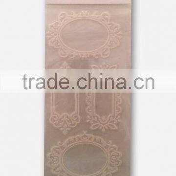 New Design Glitter Lace Fram Sticker, Graceful Decorative Shinny Glitter Sticker, Elegant Lace Sticker