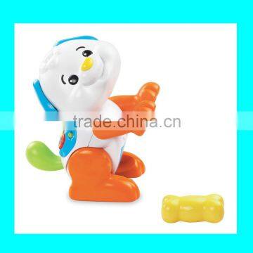 2015 New Design Plastic Puppy Shake and Sounds Learning Puppy Fancy Litter Dog toy From Dongguan